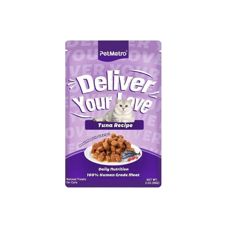 Petmetro Cat Gravy Pouch- Tuna | প্রিমিয়াম পুষ্টিকর বিড়ালের খাবার