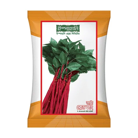 F1 Hybrid Stem Amaranth Red Long Seeds - উচ্চফলনশীল হাইব্রিড লাল ডাটাশাক বীজ (রেড লং)