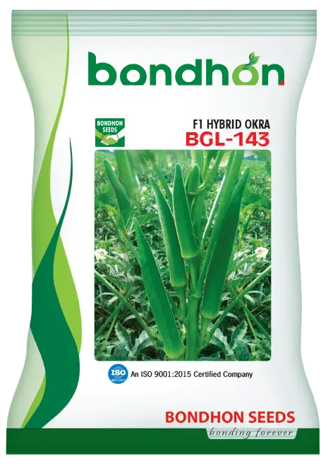 BGL-143 F1 Hybrid Okra Seed - বিজিএল-১৪৩ হাইব্রিড ঢেঁড়স বীজ (Virus Resistant)