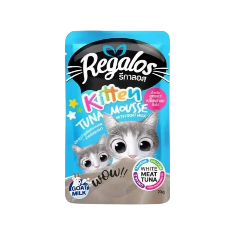 Regalos Kitten Pouch Tuna Mousse With Goat Milk | প্রিমিয়াম পুষ্টিকর বিড়ালের খাবার