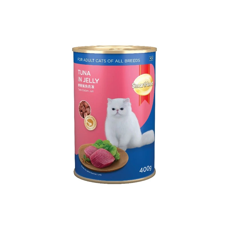 Smart Heart Adult Cat Can Food Tuna in Jelly 400g | স্মার্ট হার্ট টুনা ইন জেলি ক্যাট ফুড