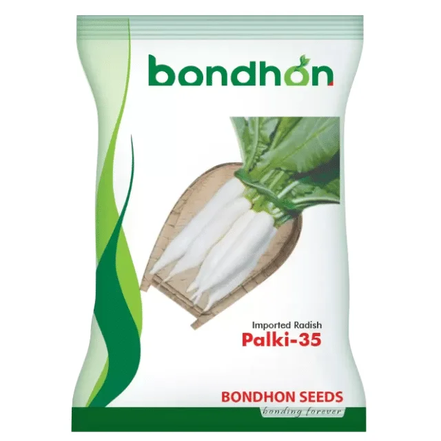 Palki 35 F1 Hybrid Radish Seeds - পালকি ৩৫ হাইব্রিড মূলা বীজ (Fast Growing)