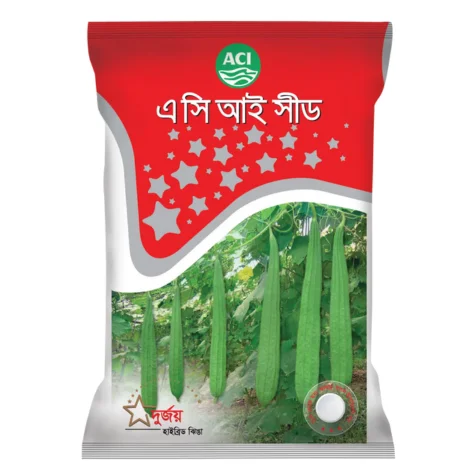 Durjoy F1 Hybrid Ridge Gourd Seeds - দুর্জয় হাইব্রিড ঝিঙ্গা বীজ (Extra Long & High Yielding)