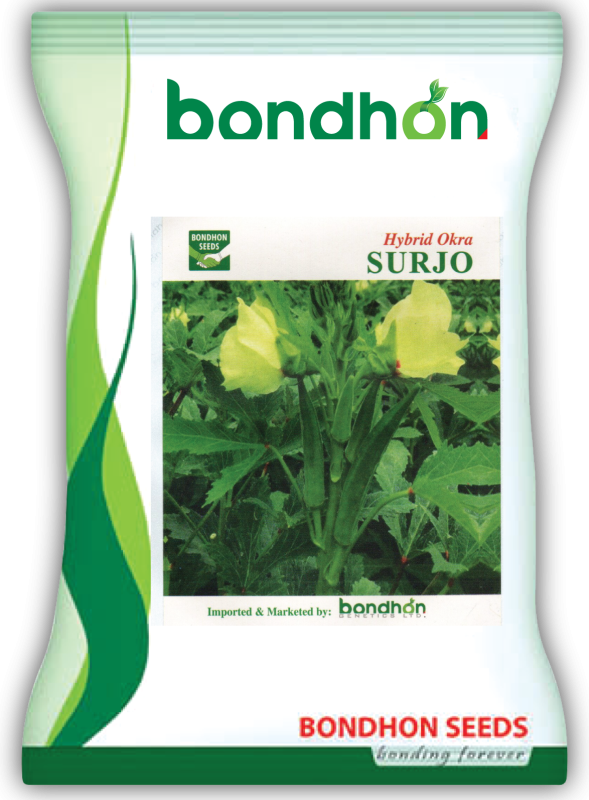 Surjo F1 Hybrid Okra Seed - সূর্য হাইব্রিড ঢেঁড়স বীজ (Virus Resistant & High Yield)