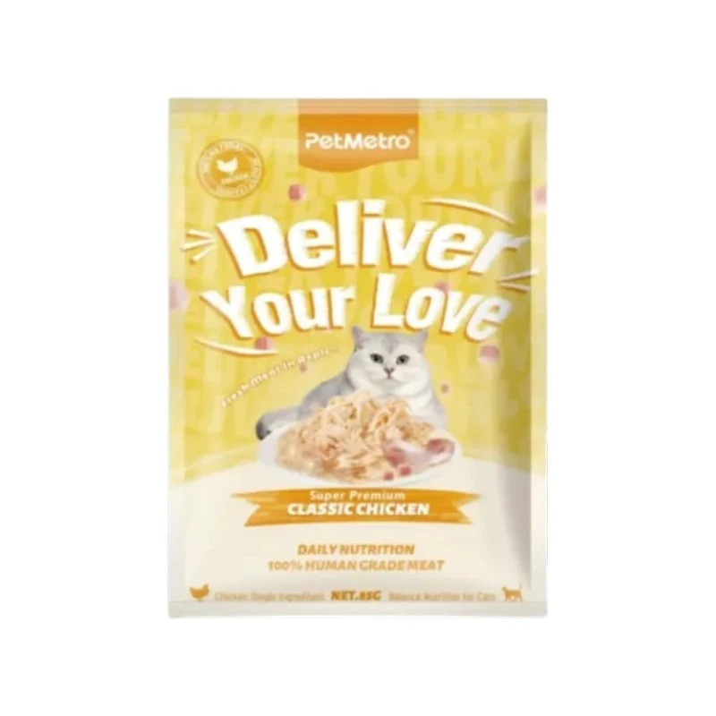 Pet Metro Premium Pouch- Classic Chicken | প্রিমিয়াম পুষ্টিকর বিড়ালের খাবার