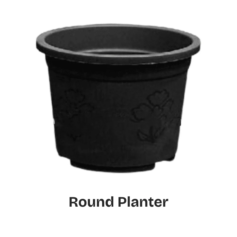 Durable Round Flower Planter - ছাদ বাগান ও ইনডোরের জন্য প্রিমিয়াম গোল ফুলের টব