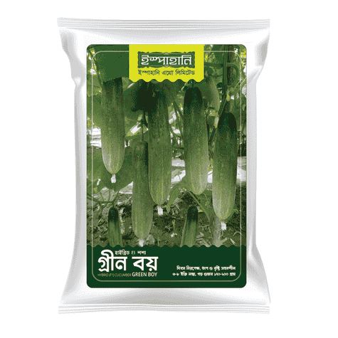 F1 Hybrid Cucumber Green Boy (গ্রীণ বয় শসা বীজ) | High Yield Cucumber Seeds BD