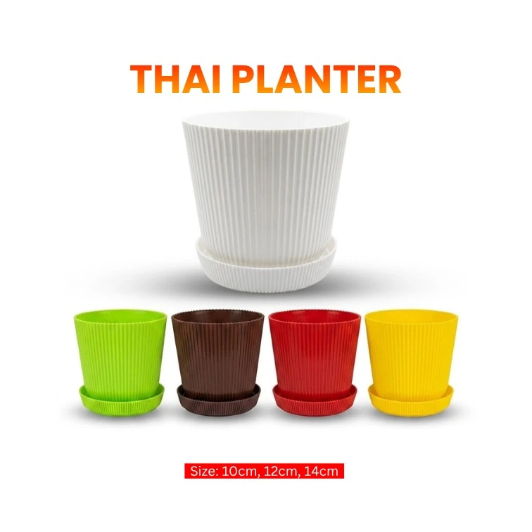 প্রিমিয়াম থাই প্লান্টার প্লাস্টিক ফুলের টব | Thai Planter - AgroVally