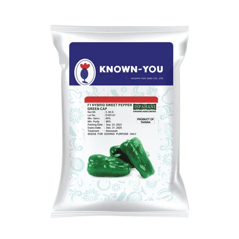 Sabuj Cap F1 Hybrid Capsicum Seeds - সবুজ ক্যাপ হাইব্রিড ক্যাপসিকাম বীজ (High Yield & Premium Quality)