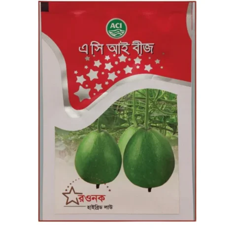 Rawnak F1 Hybrid Bottle Gourd Seeds - রওনক হাইব্রিড লাউ বীজ (High Yielding & Shiny Green)