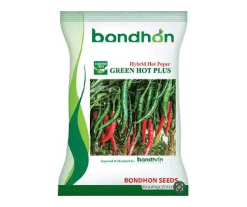 Green Hot Plus F1 Hybrid Chili Seed - গ্রীণ হট প্লাস হাইব্রিড মরিচ বীজ (Original Intake)