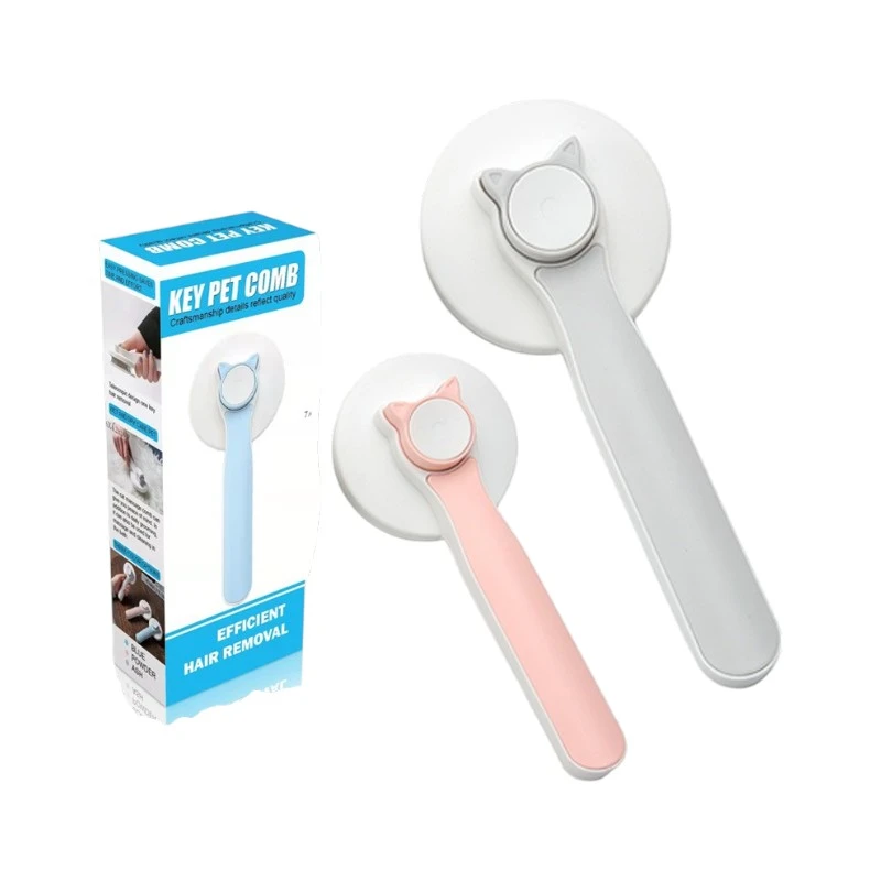 Premium Pet Ear Shape Brush With Packet | পোষা প্রাণীর গ্রুমিং ও আনুষঙ্গিক পণ্য
