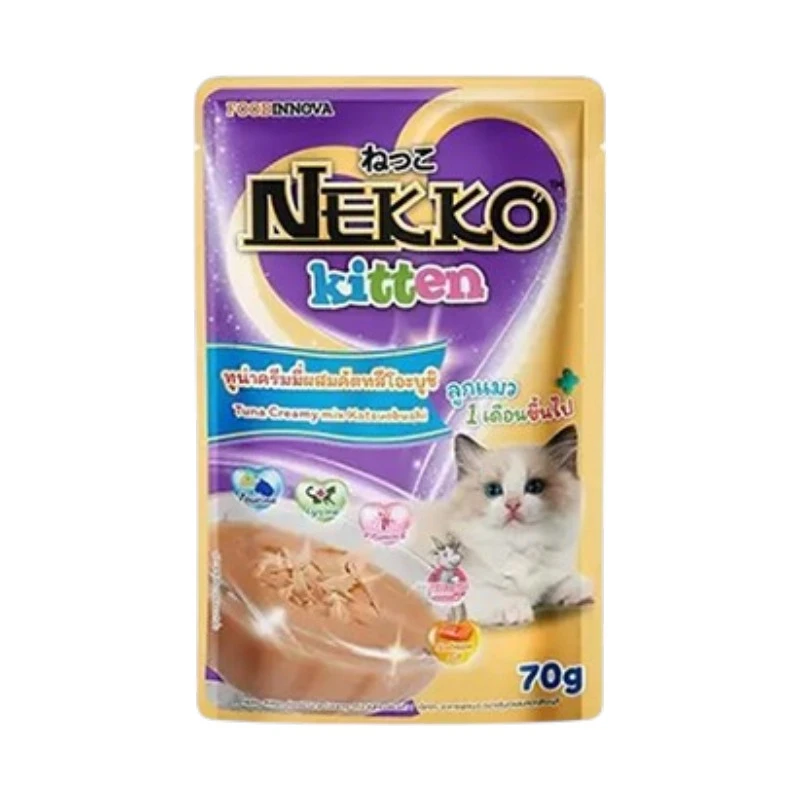 Nekko Kitten Tuna Creamy Mix Katsuobushi | নেক্কো কিটেন টুনা ক্রিমি মিক্স কাটসুওবুশি ক্যাট ট্রিট