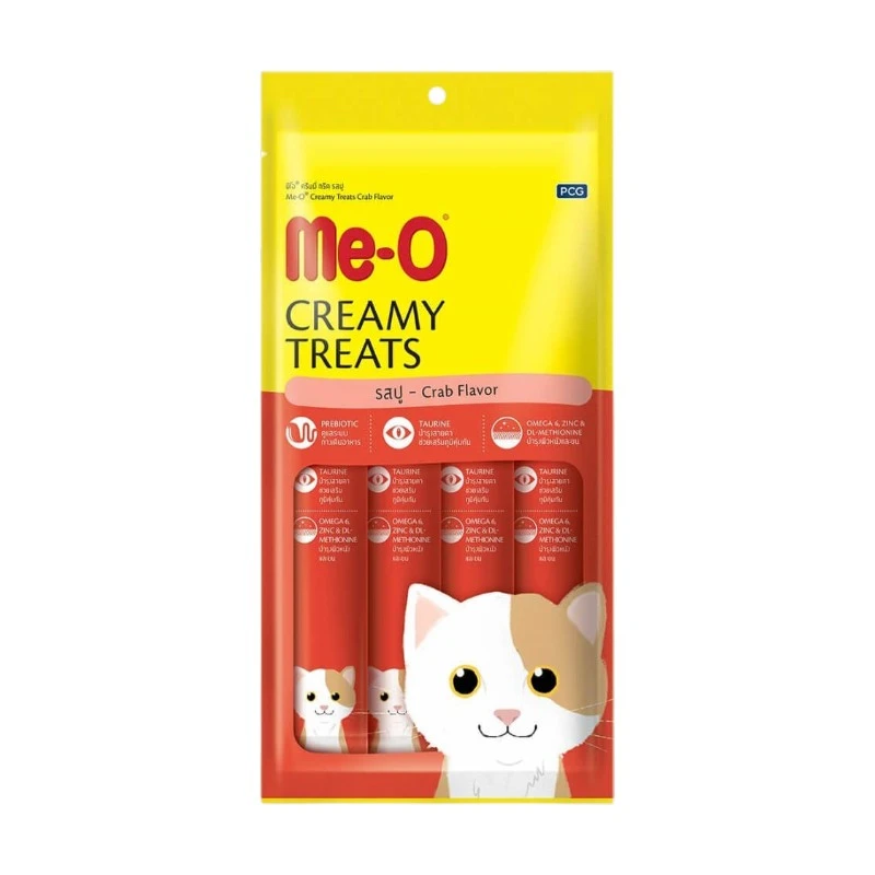 Me-O Creamy Treats Crab Flavor | ক্র্যাব ফ্লেভারের প্রিমিয়াম ক্যাট ট্রিট