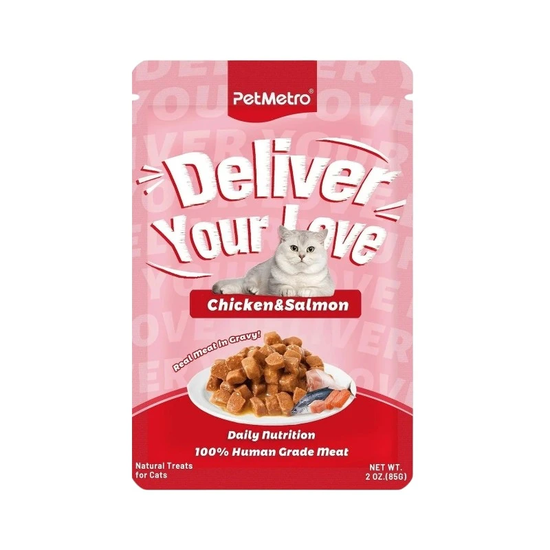 Petmetro Cat Gravy Pouch- Salmon | প্রিমিয়াম পুষ্টিকর বিড়ালের খাবার
