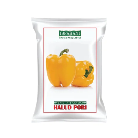 Halud Pori F1 Hybrid Yellow Capsicum Seeds - হলুদ পরী হাইব্রিড ক্যাপসিকাম বীজ (Premium Quality)
