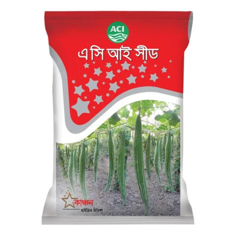 Kanchan F1 Hybrid Snake Gourd Seeds - কাঞ্চন হাইব্রিড চিচিঙ্গা বীজ (High Yielding & Attractive Stripes)