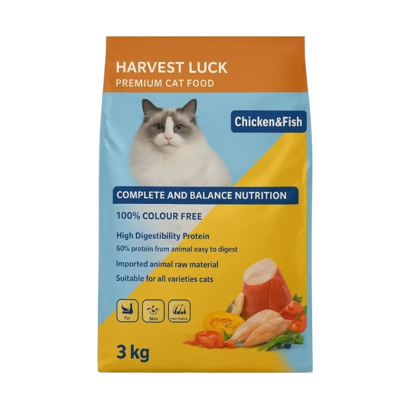 Harvest Luck Premium Cat Food - Chicken and Fish | হারভেস্ট লাক প্রিমিয়াম ক্যাট ফুড চিকেন অ্যান্ড ফিশ